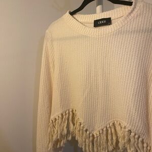 Cider Ivory Textured Knit Top